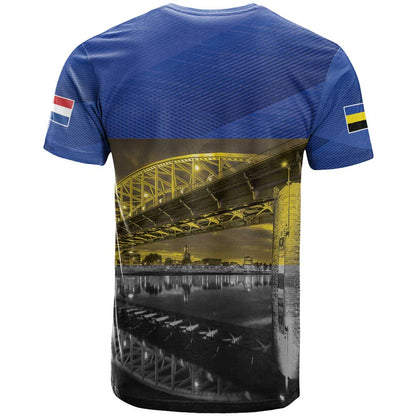 Netherlands Gelderland Province T-Shirt Flag Style Graphic Tee