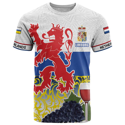 Netherlands Limburg Province T-Shirt Flag Style Graphic Tee