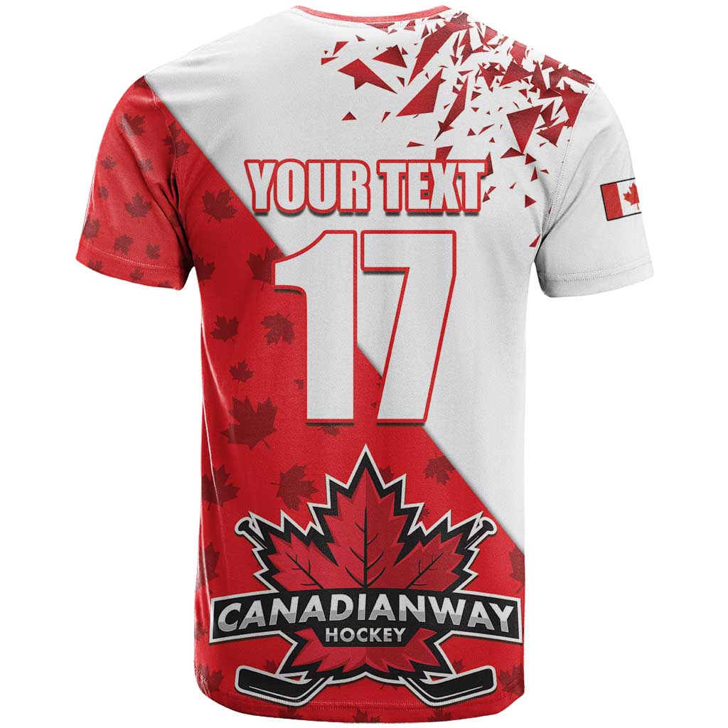 Custom Canada Ice Hockey Champions Forever T-Shirt Sporty Style Graphic Tee