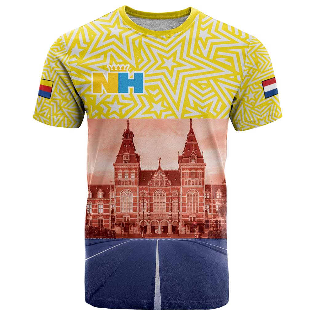 Netherlands North Holland Province T-Shirt Flag Style Graphic Tee