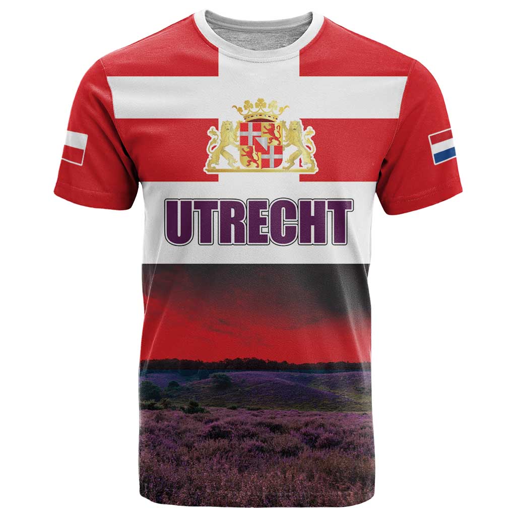 Netherlands Utrecht Province T-Shirt Flag Style Graphic Tee