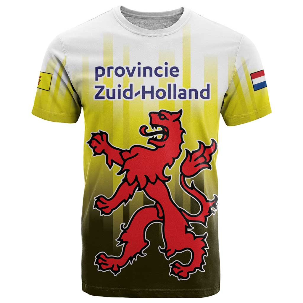 Netherlands Provincie Zuid-Holland Personalized T-Shirt Flag Style Graphic Tee