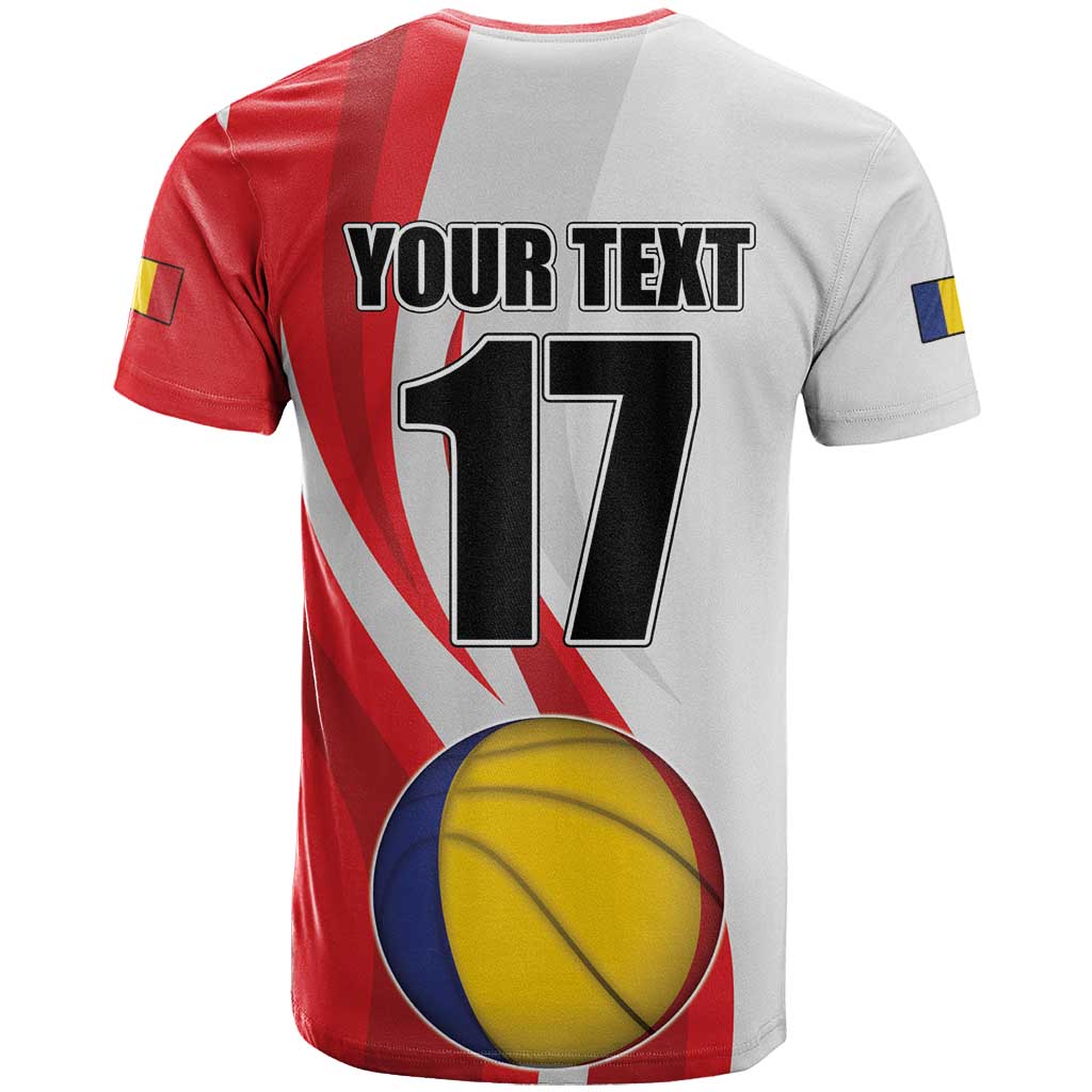 Custom Romania Tennis Winners Never Quit T-Shirt Sporty Style Graphic Tee
