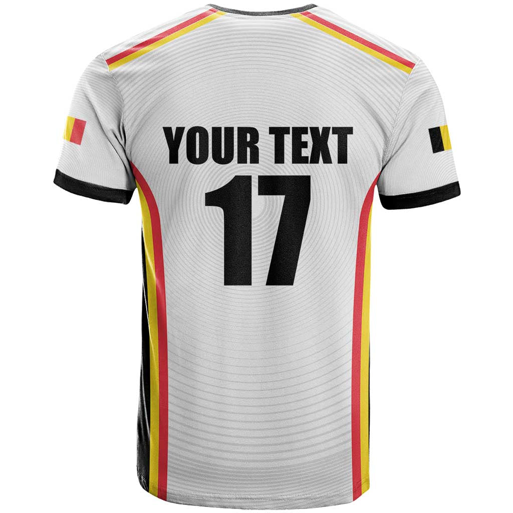 Custom Belgium Basketball T-Shirt Lion Mascot Sporty Style Graphic Tee
