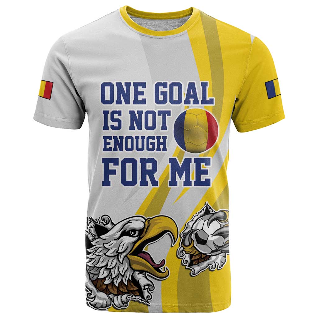 Custom Romania Football With Eagle Mascot T-Shirt Sporty Style Graphic Tee