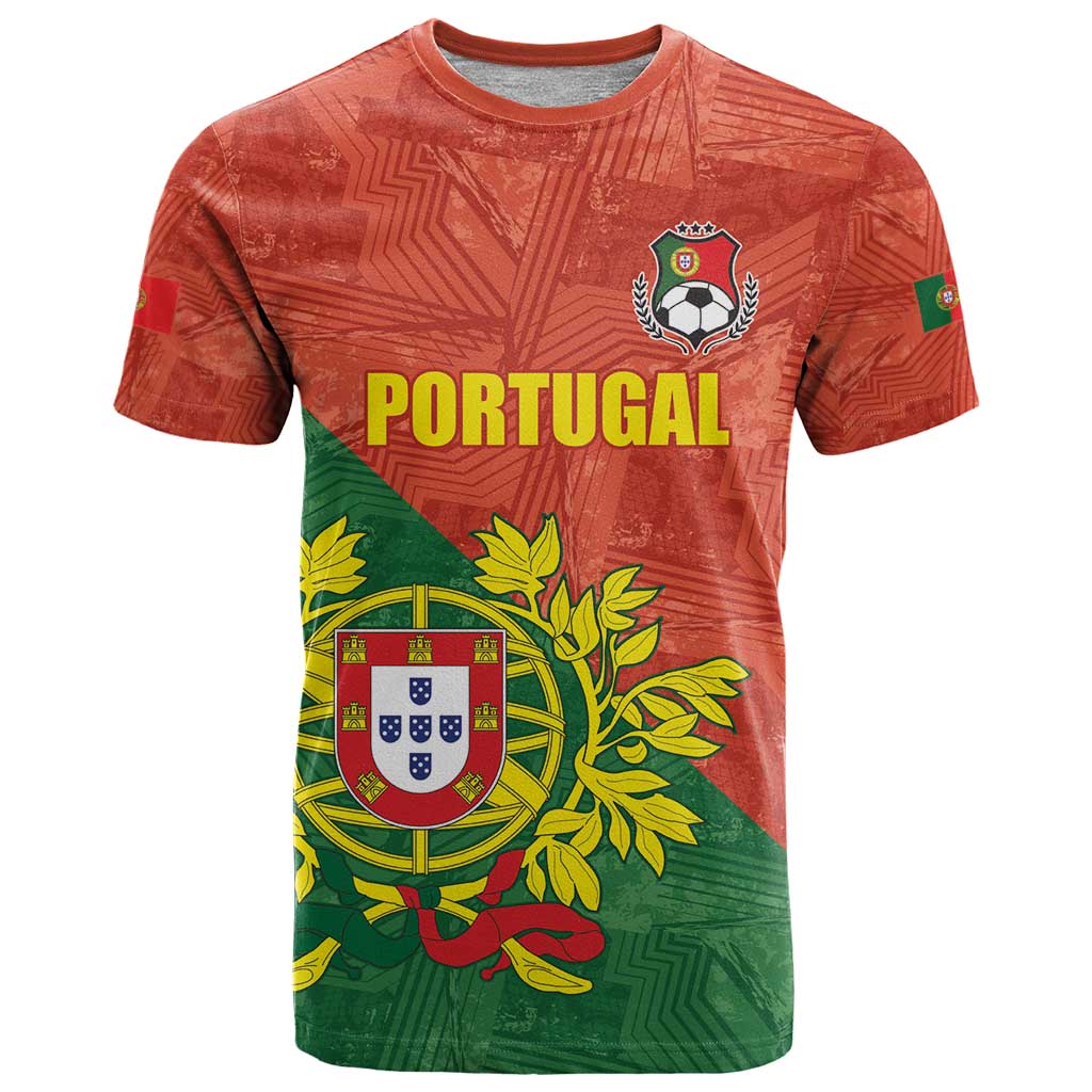 Custom Portugal Football T-Shirt Sporty Style Graphic Tee