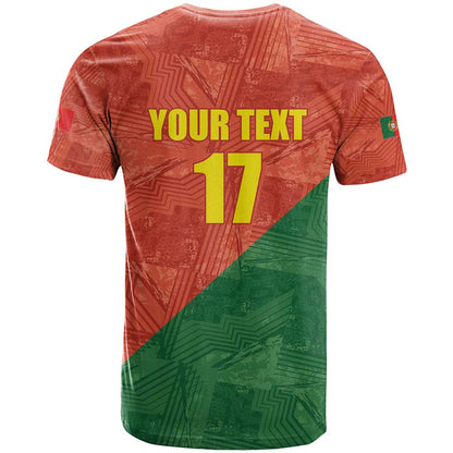 Custom Portugal Football T-Shirt Sporty Style Graphic Tee