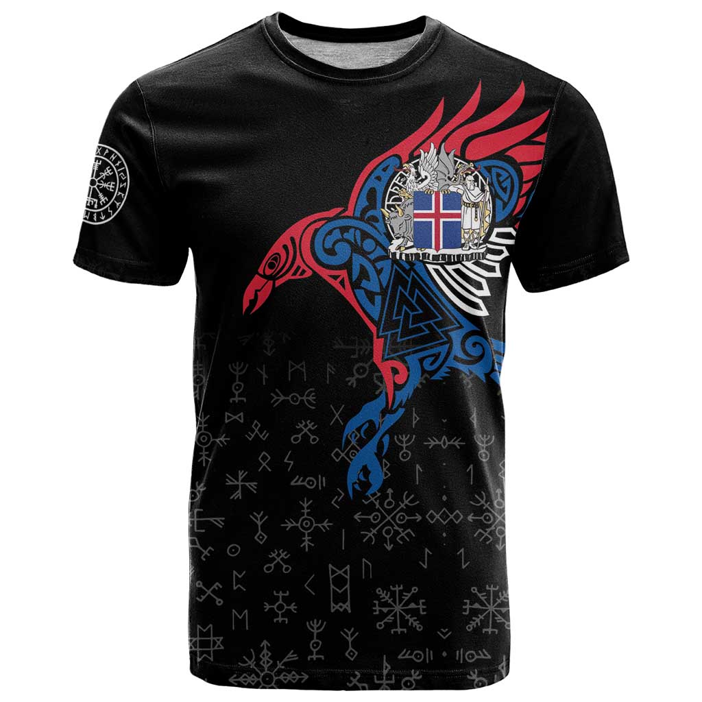 Iceland Viking Culture T-Shirt Norse Mythology Raven Tattoo Graphic Tee