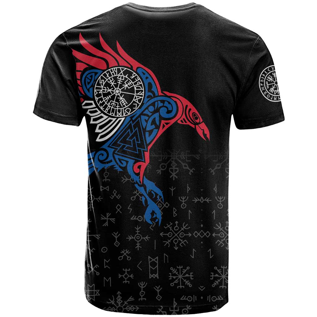 Iceland Viking Culture T-Shirt Norse Mythology Raven Tattoo Graphic Tee