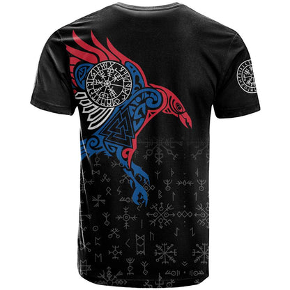 Iceland Viking Culture T-Shirt Norse Mythology Raven Tattoo Graphic Tee