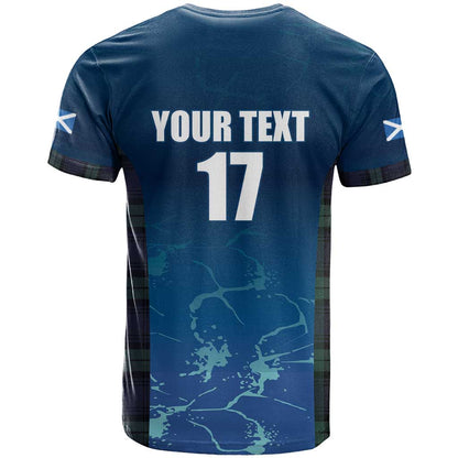 Custom Scotland Rugby T-Shirt Go Scottish Thistle Graphic Tee