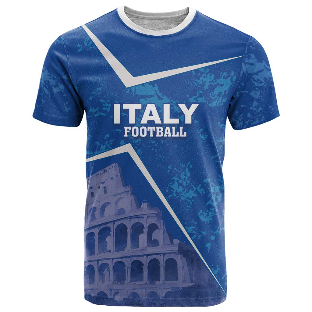 Custom Italy Football T-Shirt With Colosseum Graphic Tee
