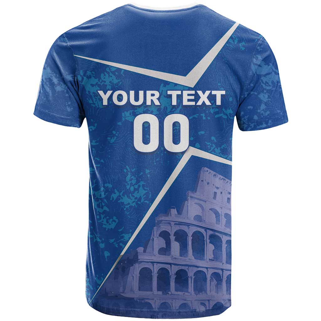 Custom Italy Football T-Shirt With Colosseum Graphic Tee