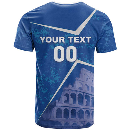 Custom Italy Football T-Shirt With Colosseum Graphic Tee