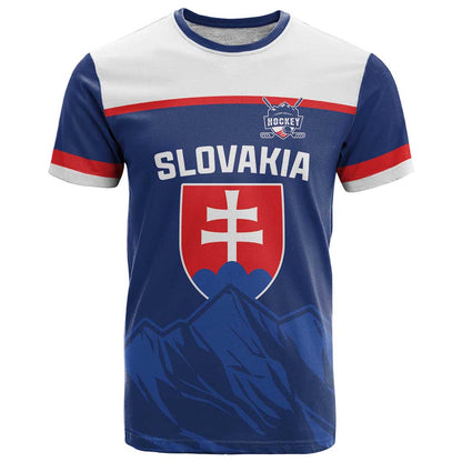 Custom Slovakia Hockey T-Shirt Tatra Mountain Pride 2026 Graphic Tee