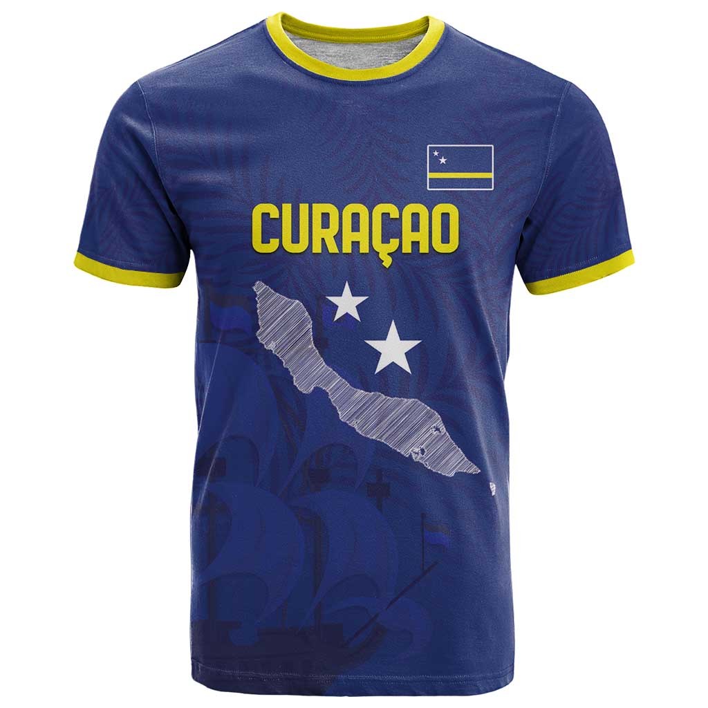 Custom Curacao Football T-Shirt La Pantera Negra Graphic Tee