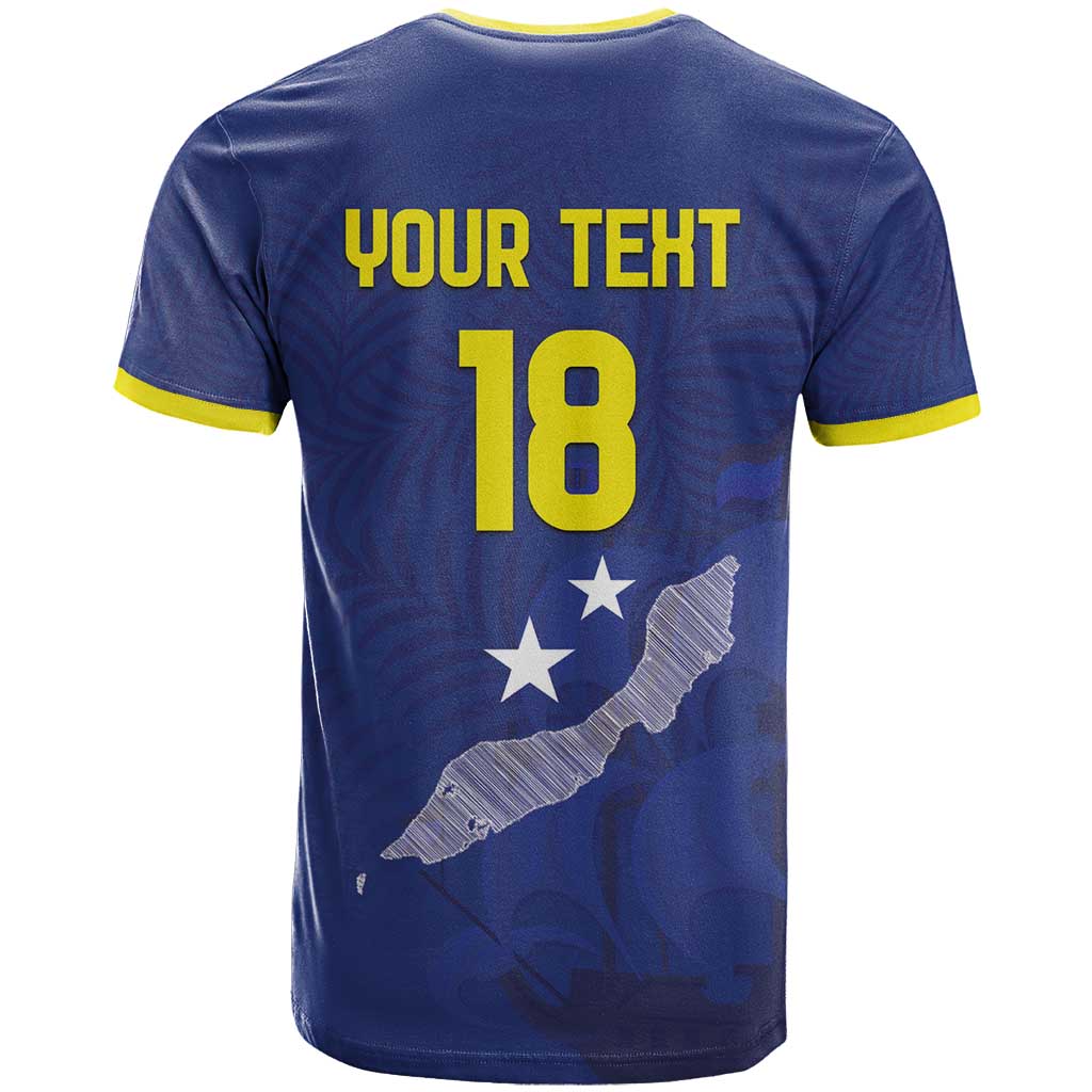 Custom Curacao Football T-Shirt La Pantera Negra Graphic Tee