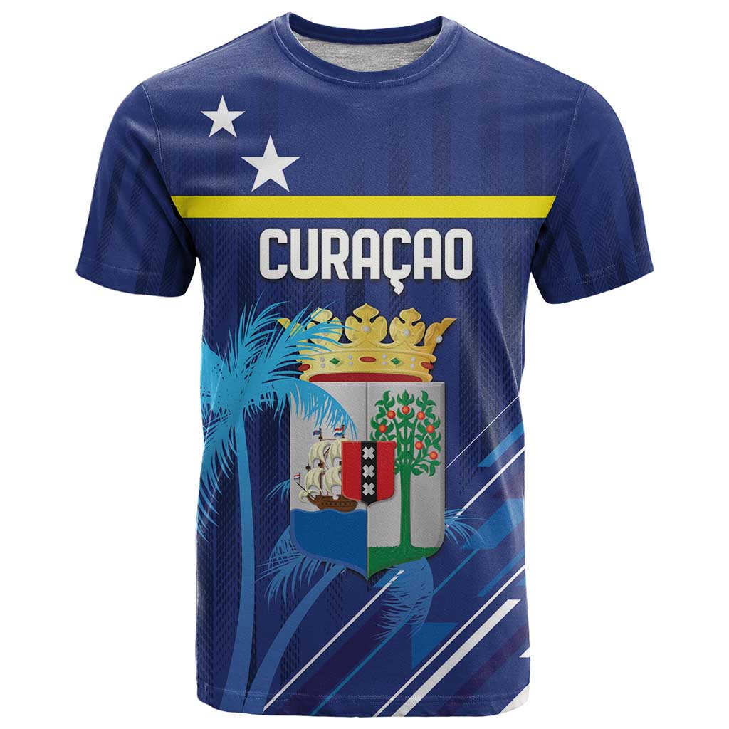 Personalized Curacao Flag Day T-Shirt Dia di Bandera Graphic Tee