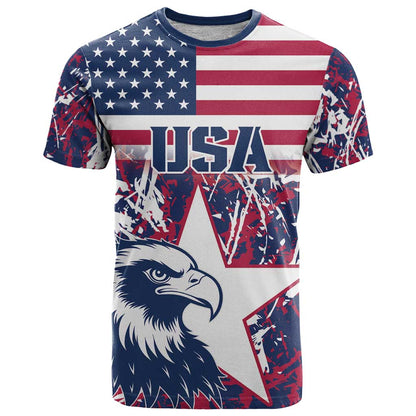 Custom USA Rugby T-Shirt Pacific Go Eagles 2024 Graphic Tee