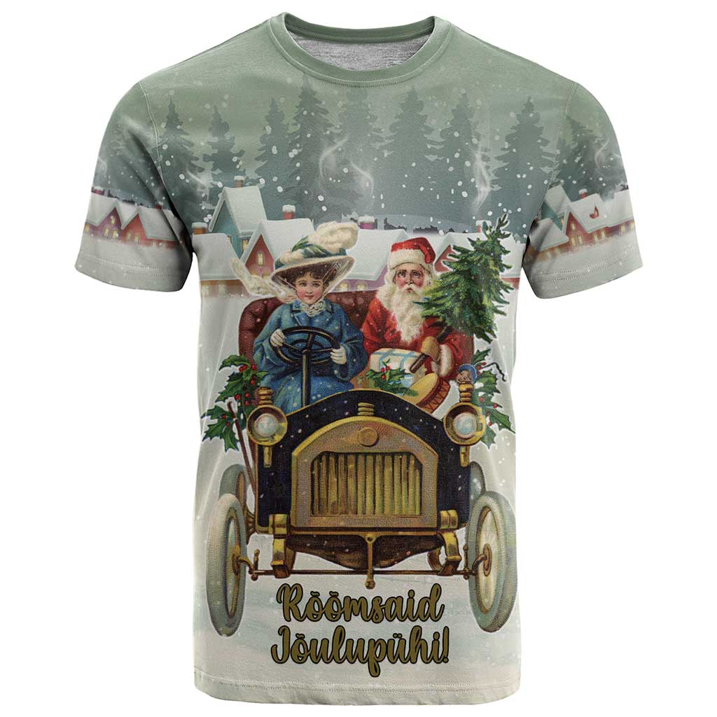 Estonia Christmas T-Shirt Roomsaid Joulupuhi Graphic Tee