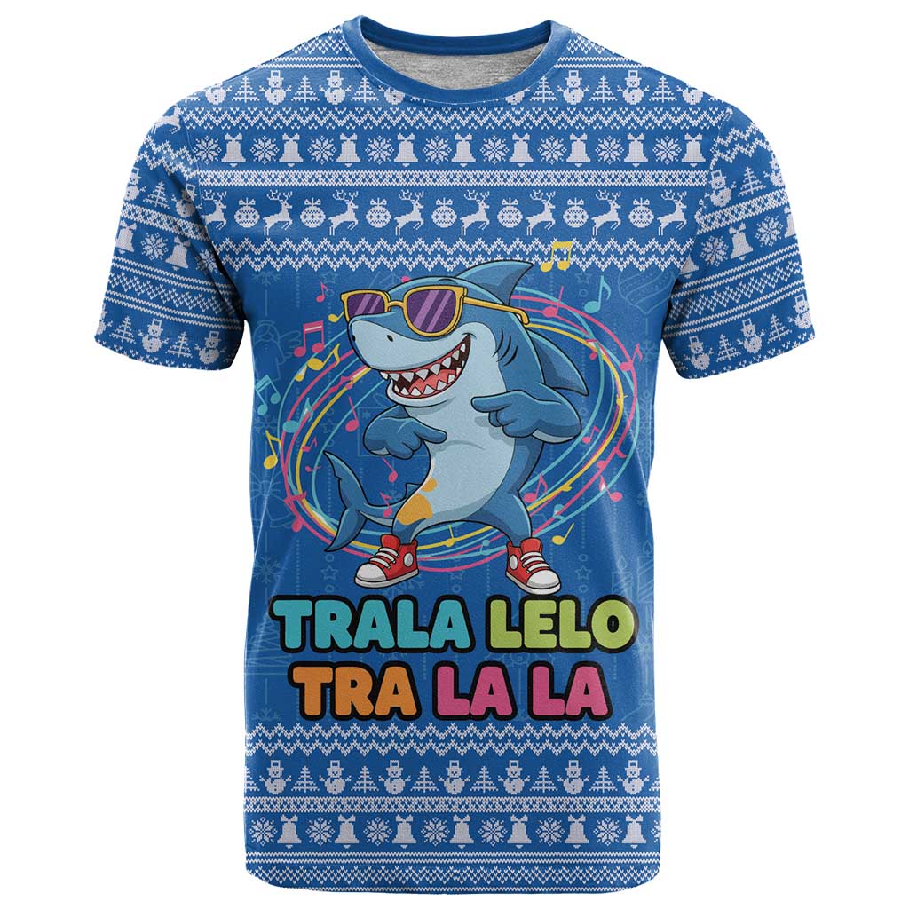 Brainrot Tralalero Tralala Shark T-Shirt Christmas Funny Graphic Tee