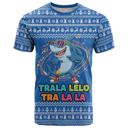Brainrot Tralalero Tralala Shark T-Shirt Christmas Funny Graphic Tee