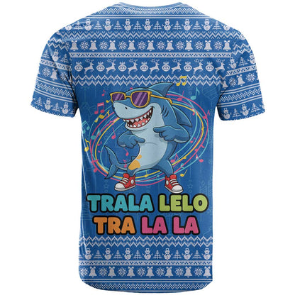 Brainrot Tralalero Tralala Shark T-Shirt Christmas Funny Graphic Tee