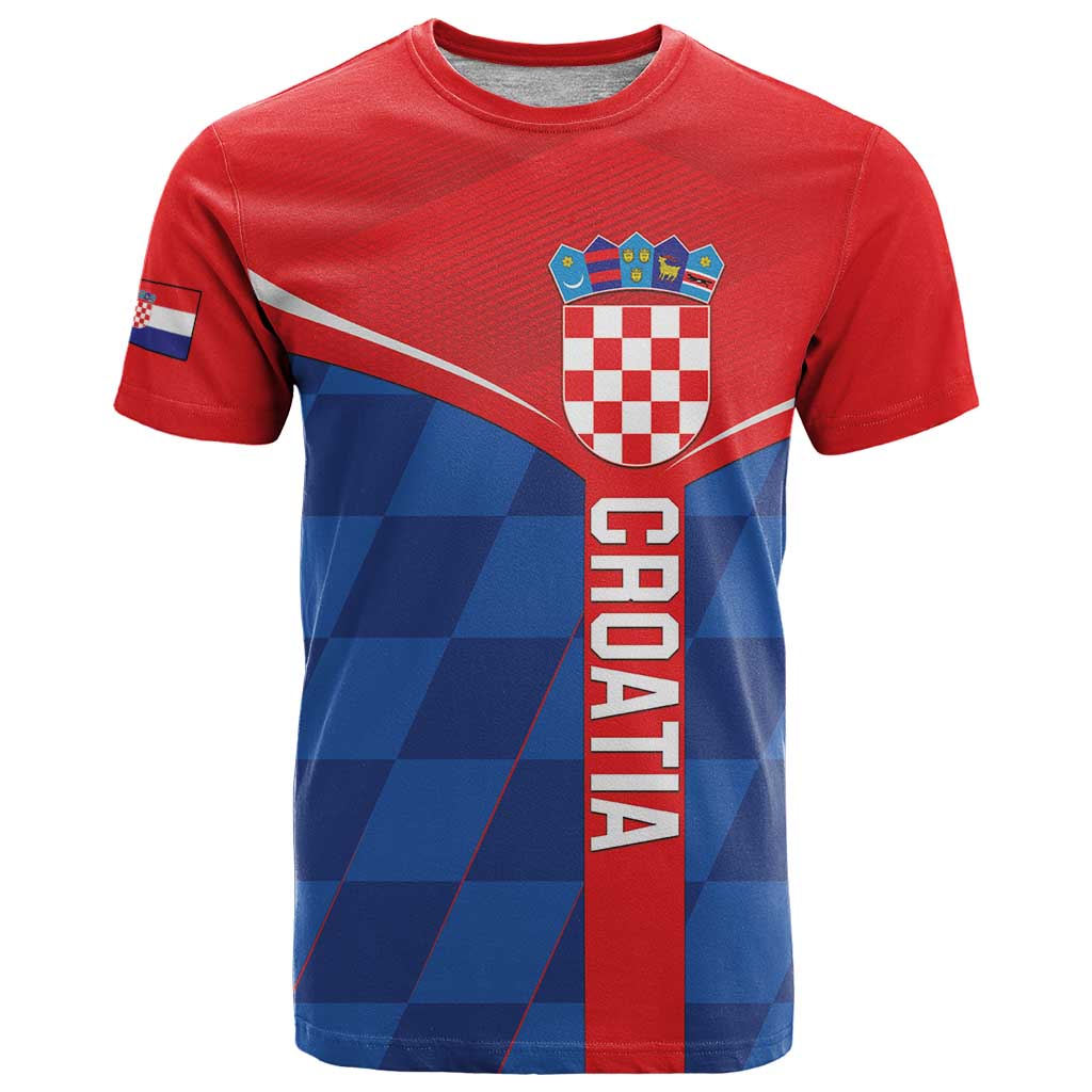 Custom Croatia Football T-Shirt Hrvatska Nogometna Reprezentacija Graphic Tee