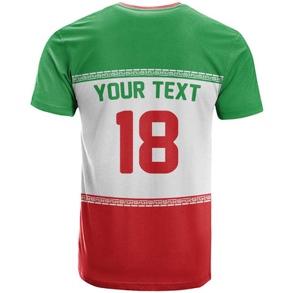 Iran Flag Custom T-Shirt Persian Pride National Colors Graphic Tee