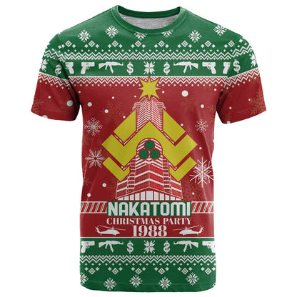 Nakatomi Christmas Party 1988 T-Shirt Christmas Funny Graphic Tee