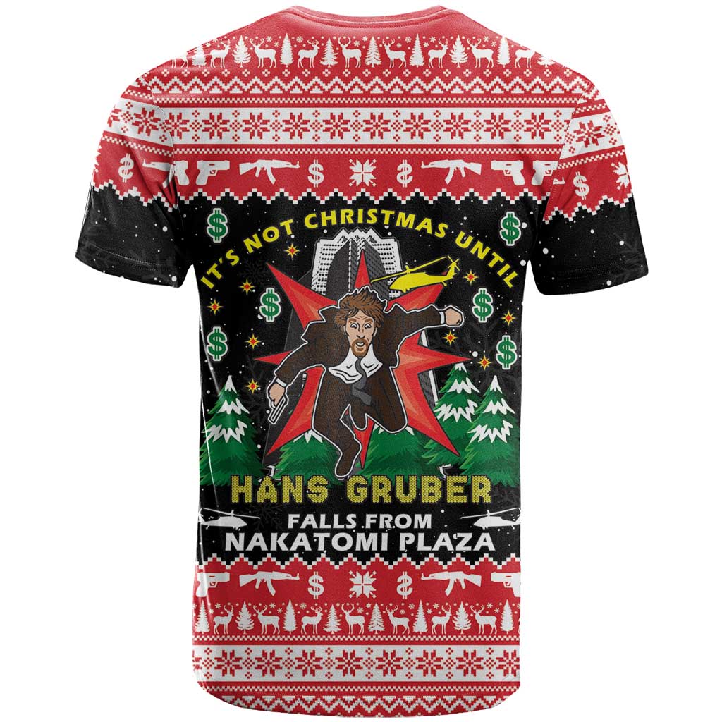 Nakatomi Plaza Christmas T-Shirt Hans Gruber Party 1988 Graphic Tee