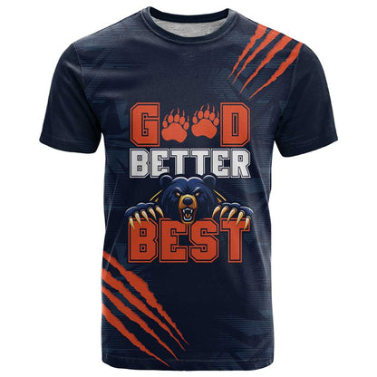 Good Better Best Chicago T-Shirt Funny Cool Bear Graphic Tee