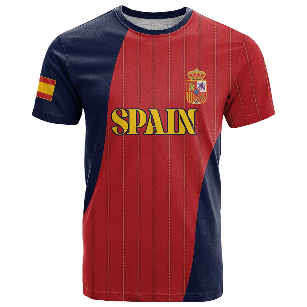 Custom Spain Football T-Shirt La Roja National Pride Graphic Tee