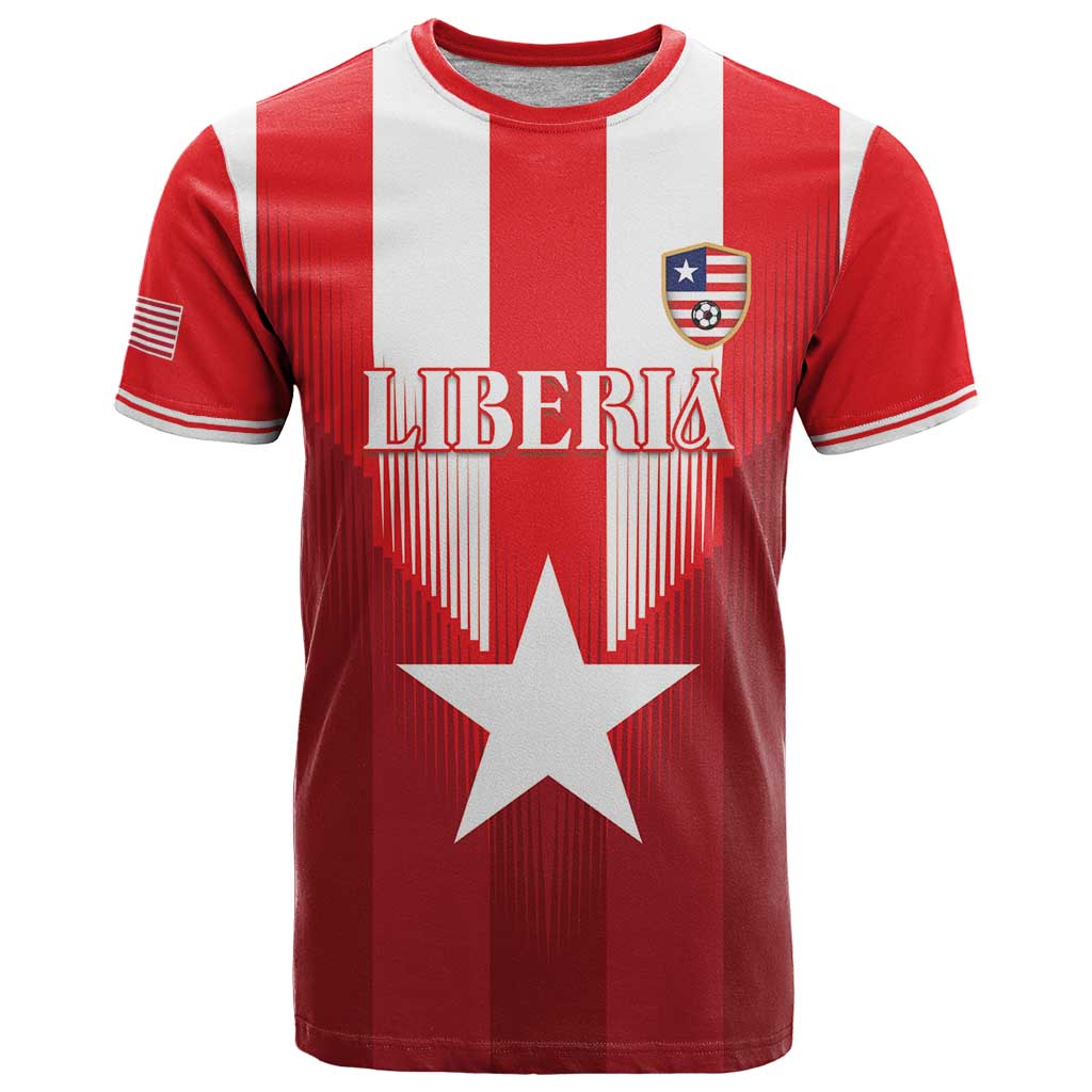 Custom Liberia Football T-Shirt Lone Stars Go Champion Graphic Tee
