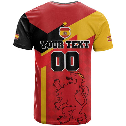 Custom Spain Football T-Shirt La Roja Go Champion Graphic Tee