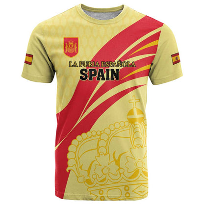 Custom Spain Football T-Shirt Sport Style Graphic Tee