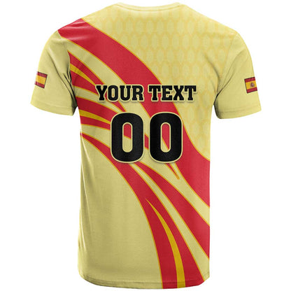 Custom Spain Football T-Shirt Sport Style Graphic Tee