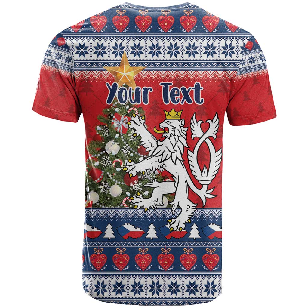 Czech Republic Christmas Personalized T-Shirt Vesele Vanoce Graphic Tee