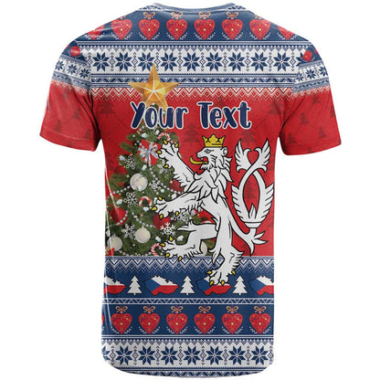 Czech Republic Christmas Personalized T-Shirt Vesele Vanoce Graphic Tee