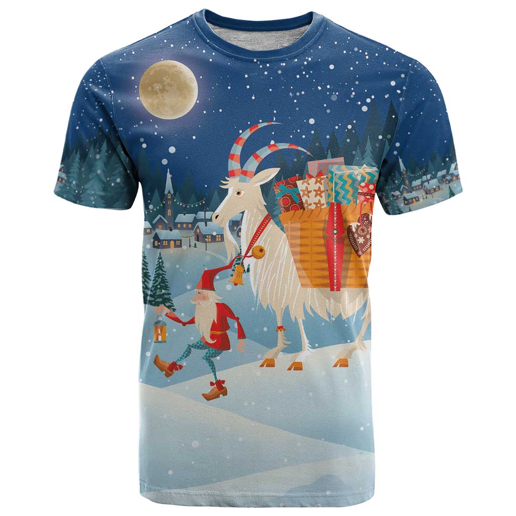 Sweden christmas T-Shirt Scandinavian Tomte and Yule Goat Christmas Graphic Tee
