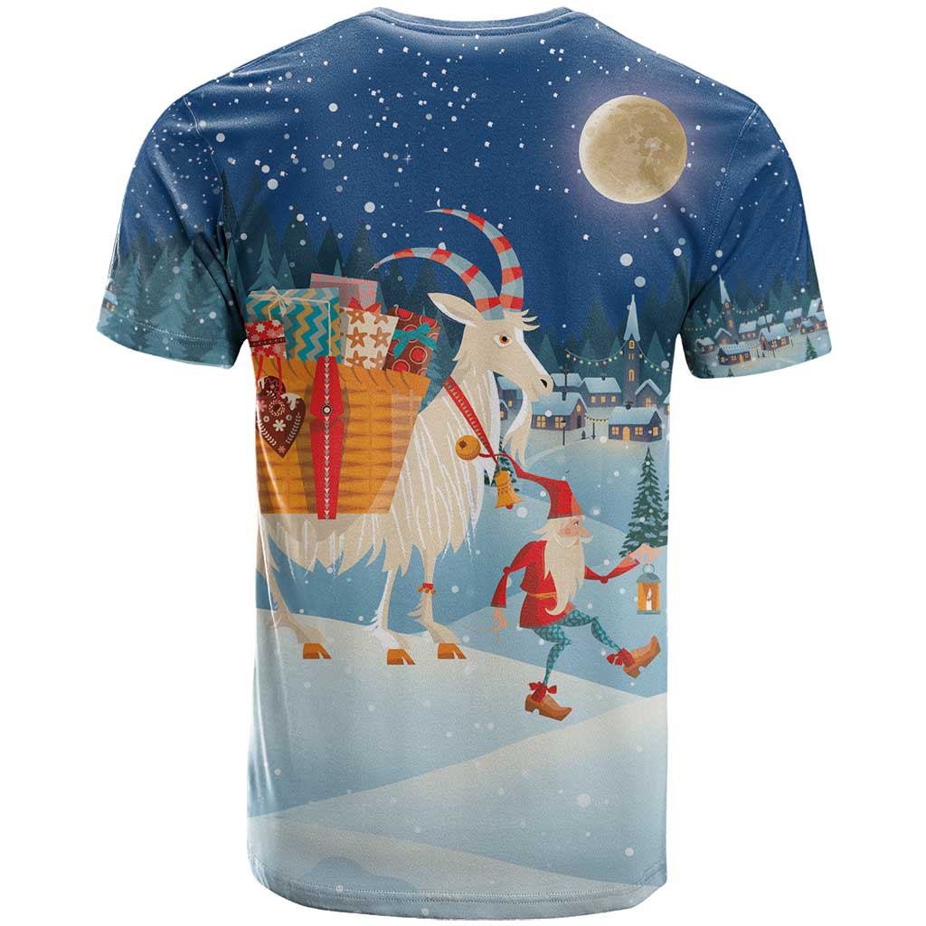 Sweden christmas T-Shirt Scandinavian Tomte and Yule Goat Christmas Graphic Tee