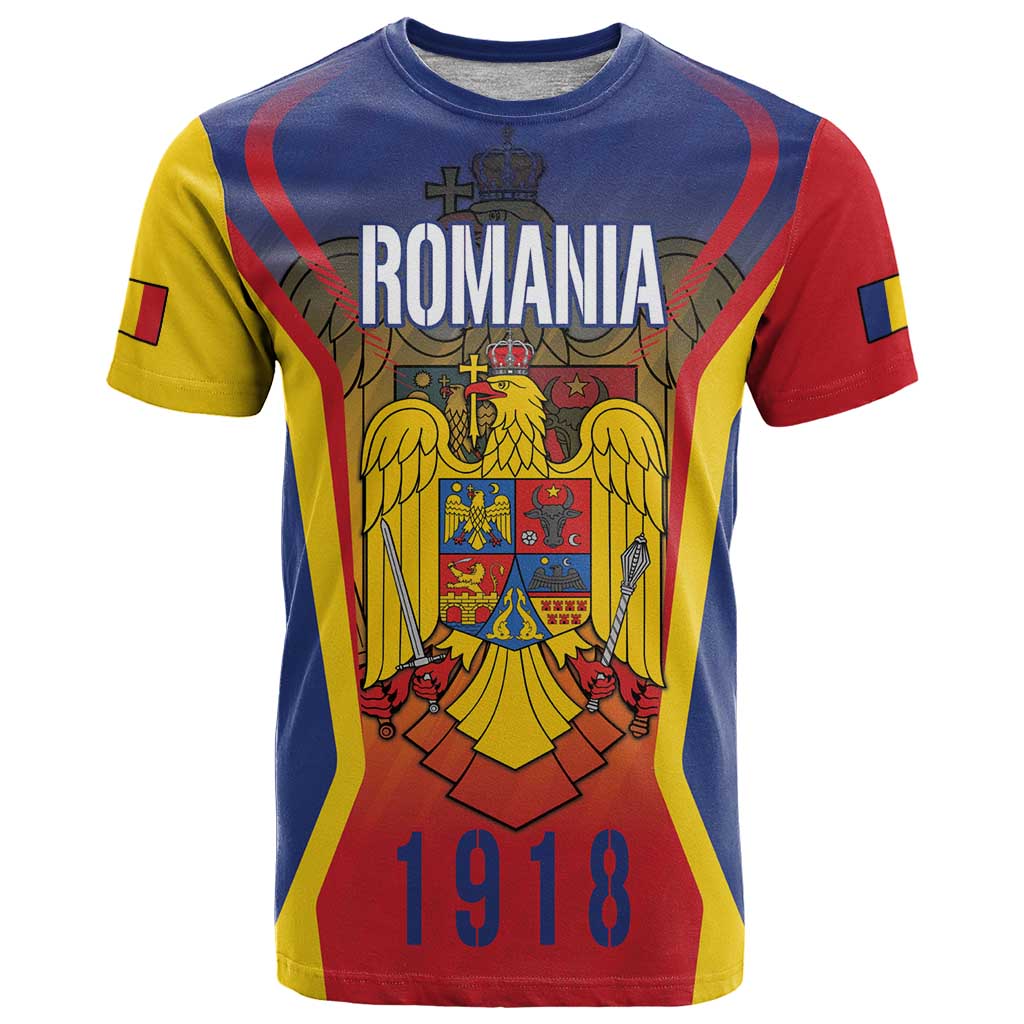 Personalized Romania Unification Day T-Shirt Ziua Marii Uniri Since 1918 Dynamic Style Graphic Tee