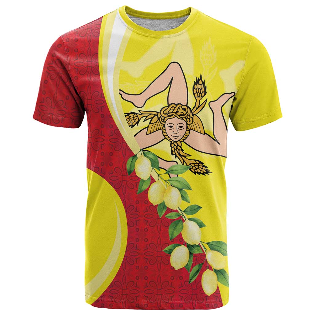 La Sicilia T-Shirt Bandiera della Sicilia Motif Graphic Tee