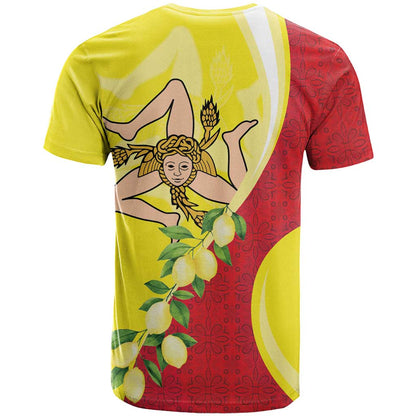 La Sicilia T-Shirt Bandiera della Sicilia Motif Graphic Tee