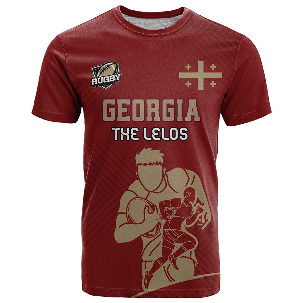 Custom Georgia Rugby T-Shirt The Lelos Go Champions Graphic Tee