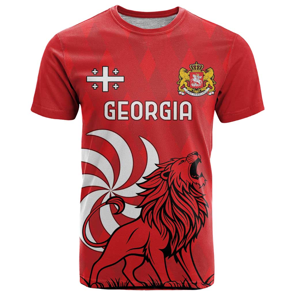 Personalized Georgia T-Shirt Lion Borjgali Graphic Tee