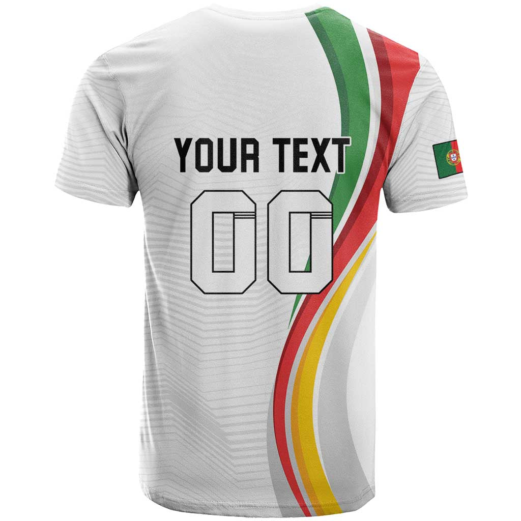 Custom Portugal Football T-Shirt A Selecao das Quinas Dragon Mascot Graphic Tee
