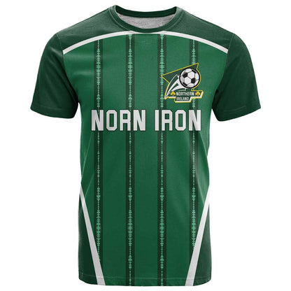 Custom Northern Ireland Football T-Shirt Norn Iron Go Champions Graphic Tee