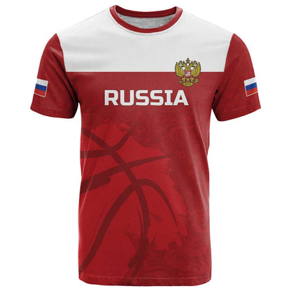 Russia Basketball Custom T-Shirt Go Champion Graphic Tee