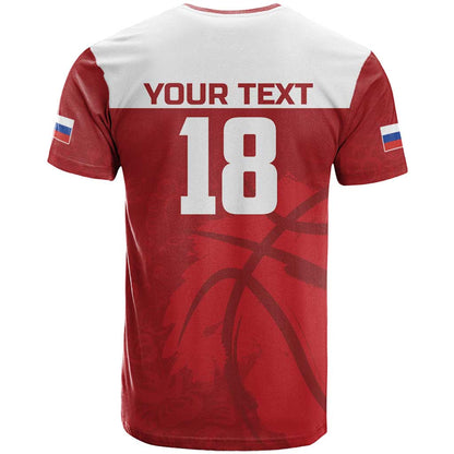Russia Basketball Custom T-Shirt Go Champion Graphic Tee